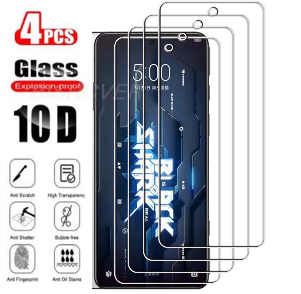 4 -stcs gehard glas voor Xiaomi Black Shark 5 Pro 6.67 