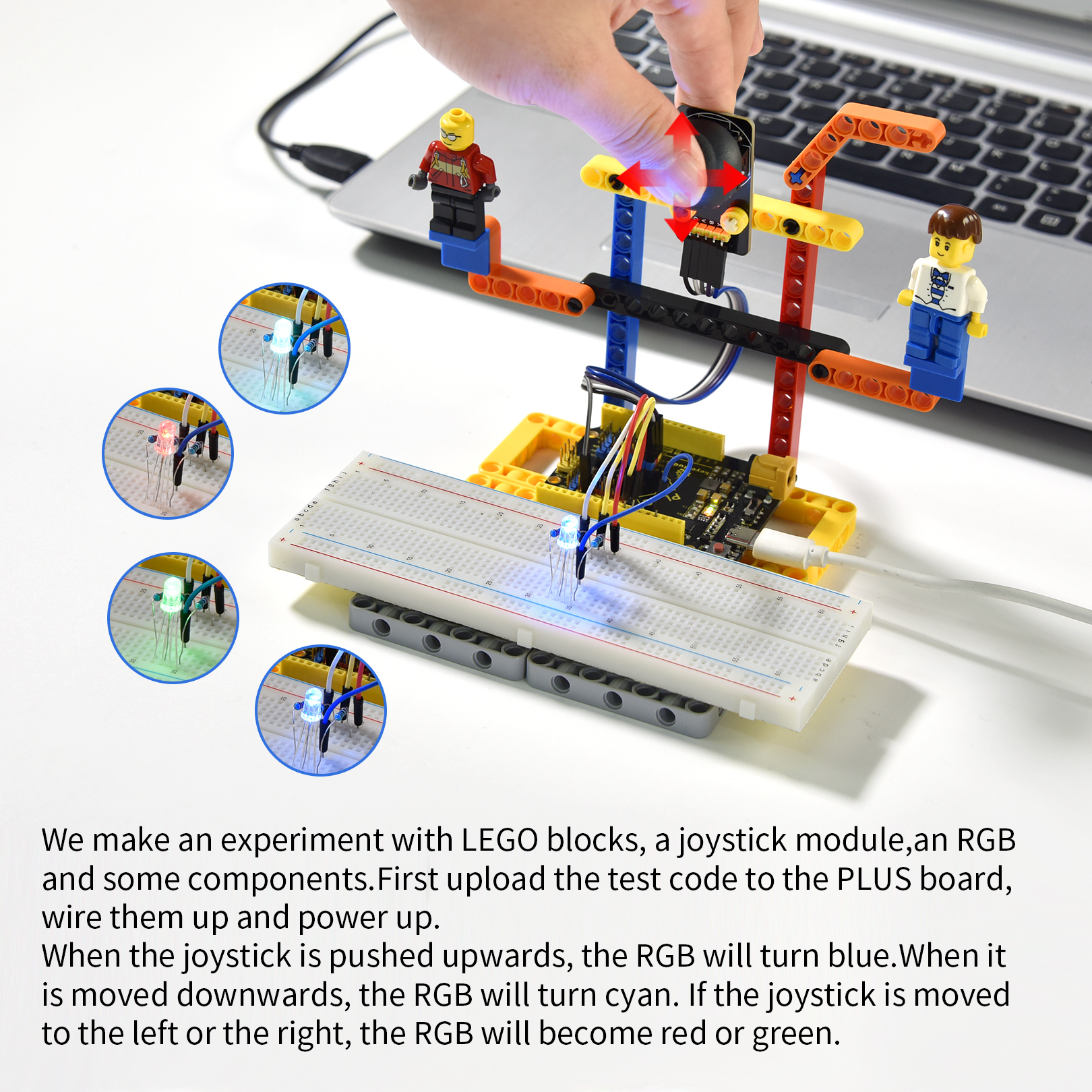 KeyStudio tige complète Kit de démarrage IoT pour arduino uno diy electronics capteur kit de capteur de support de programmation graphique à gratter