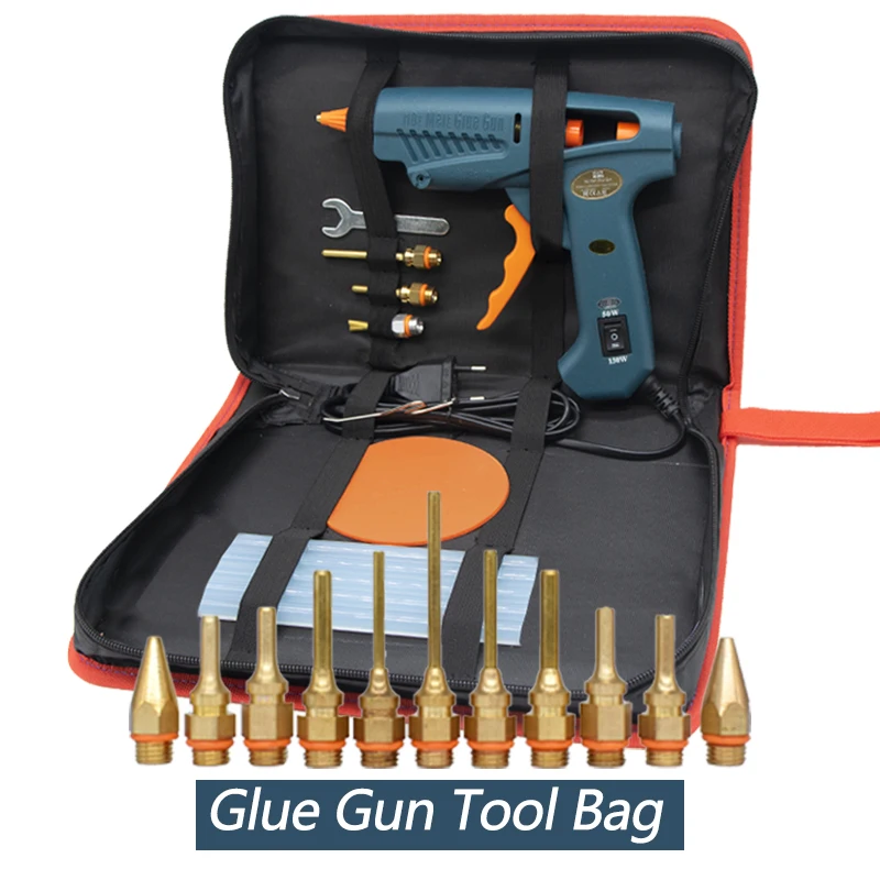 Gun Lim Gun Tool Bag 50W/150W 100W Hot Melt Lime Gun Copper Munstycke för 11 mm limpinne Hem Hantverk DIY Lime Hot Gun