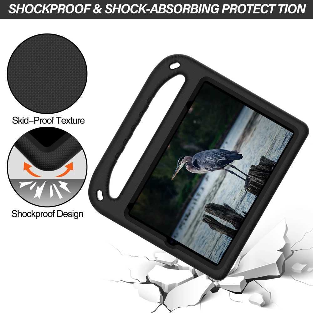 Tablet PC -fall Väskor Eva Portable Sockproof Kids Safe Handle Stand Tablet Cover för iPad Mini 6 6: e Gen 2021 A2567 A2568 A2569 Fall 240411