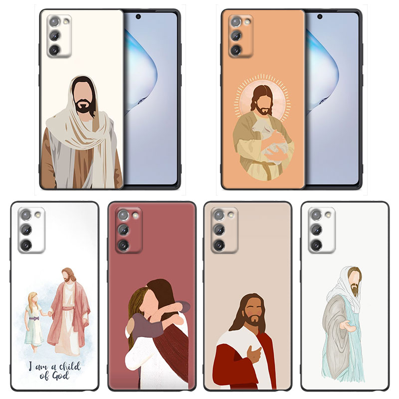 Nouvelle foi Christian Religious Jésus Clear Phone Cas Samsung Galaxy A91 A73 A72 A71 A53 A52 A7 M62 M22 M30S M31S M33 M52 F23 F41