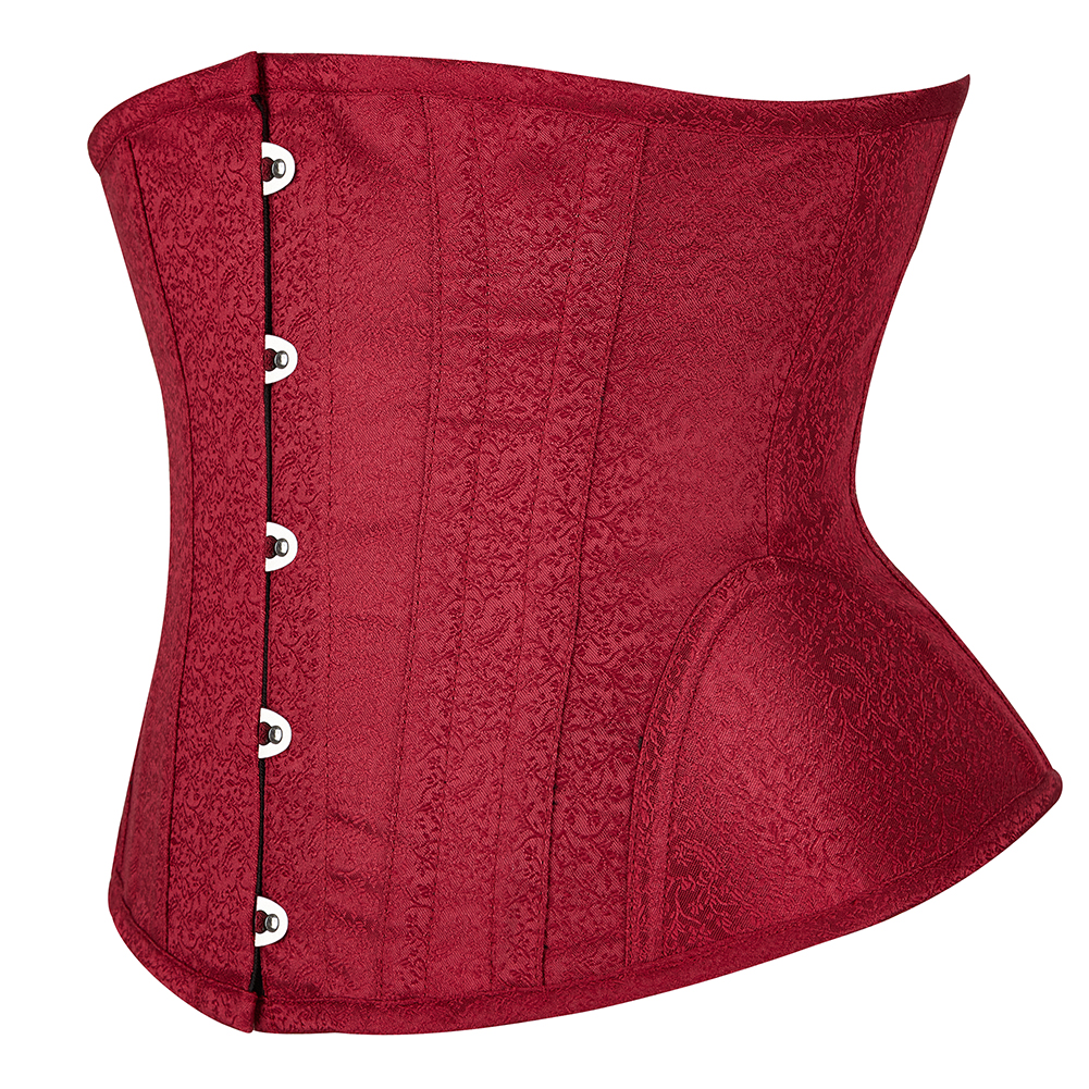 Treinador de cintura do espartilho de subsidrato vermelho -vermelho -de -busto gótico, cincher steampunk bustiers de melhor treino de lingerie cinturão de lingerie