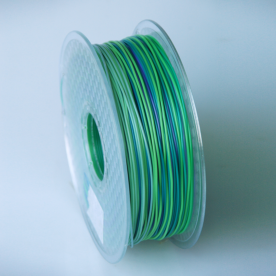 Flexibla TPU -filament Rainbow 3D -tryckmaterial Plast för 3D -skrivare 1,75 mm 1 kg 250G Multicolor