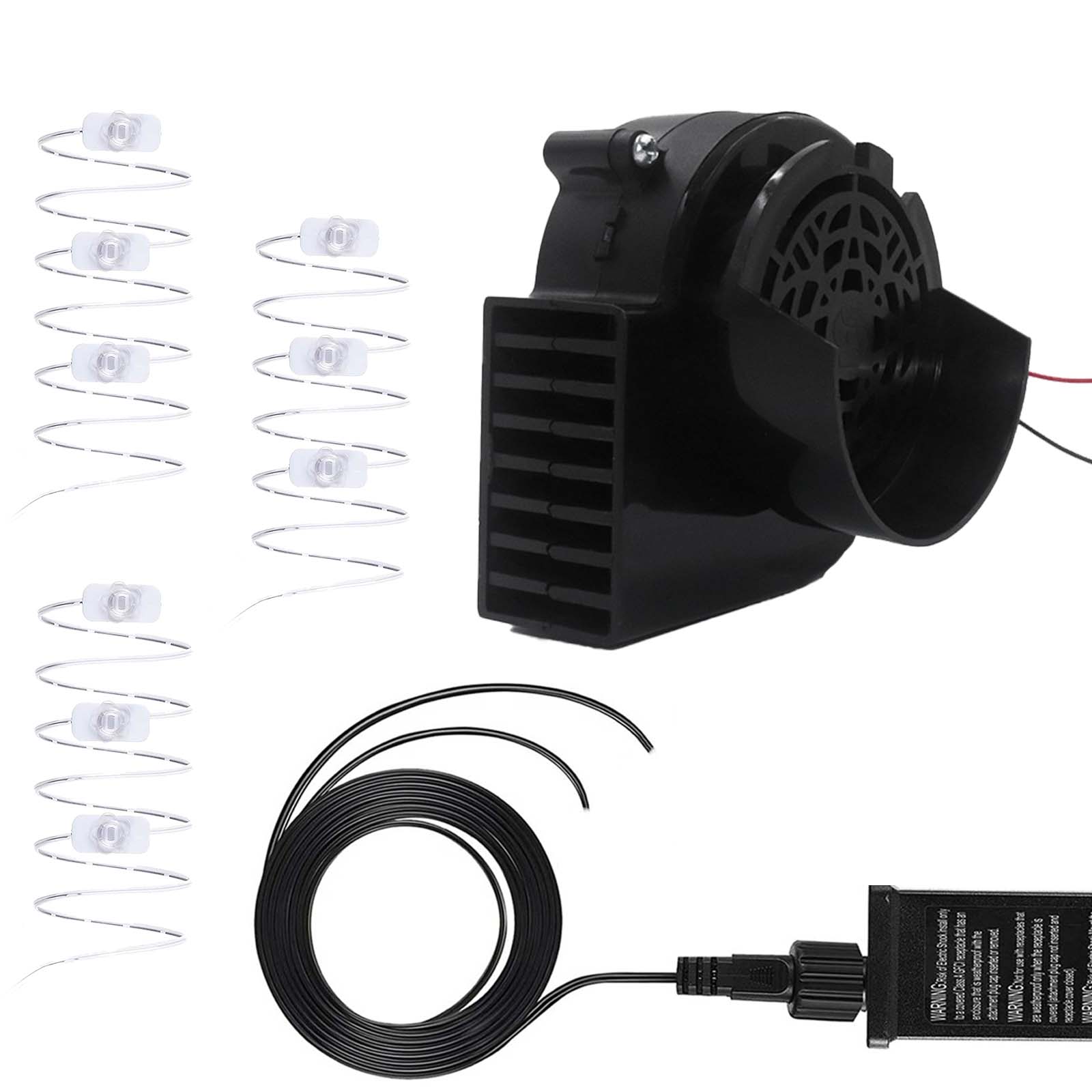 12V 0,8a motor de soprador de ventilador com 3 LEDs LIG para jardim de jardim de decoração inflável Grill de piquenique Ferramentas elétricas do soprador de ar do ventilador