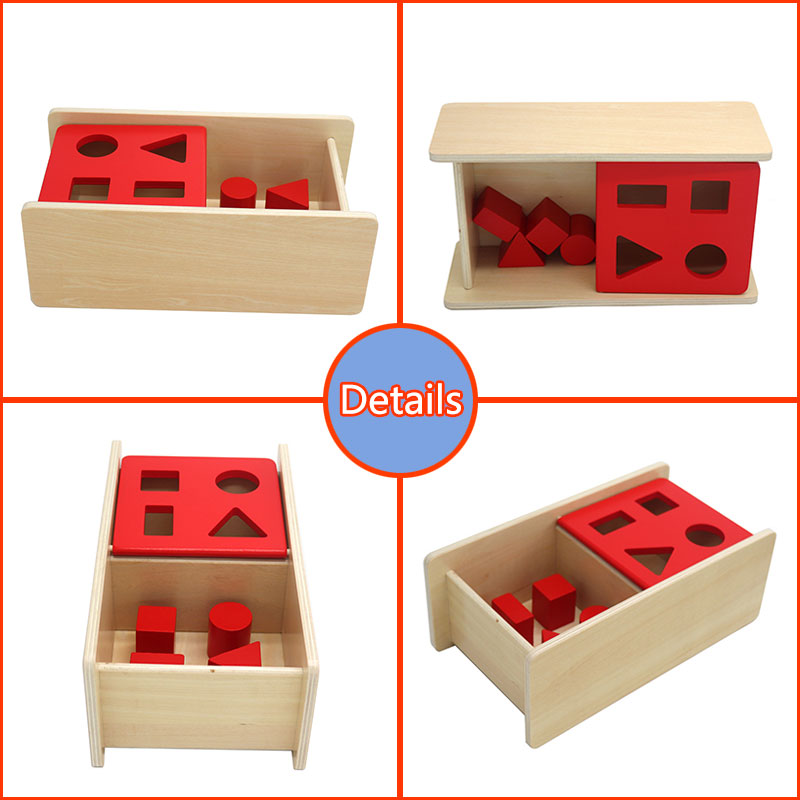 Wooden Shape Matching Box Montessori Toys Kids Color Sorting Drawer Games Parish Learning Fine Movement Training Educational Toy