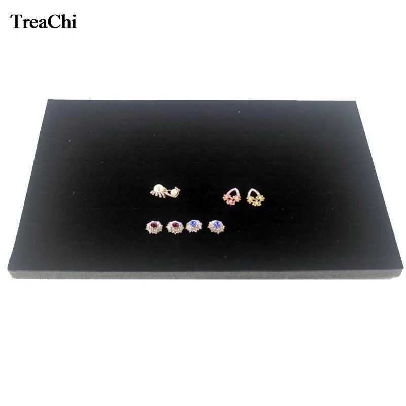 Jewelry Boxes 100 Slot Ring Insert Counter Tray Velvet foam Perforated Body Jewelry Organizer Case Earring Insert Pad Jewelry Display Tray