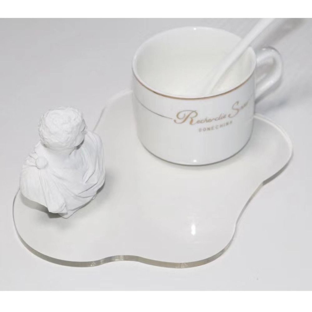 Cloud Form Tasse Matten Acryl unregelmäßige Untersetzer kreativer Becher Kaffeetasse Untersetzer für Schreibtisch Esstisch Küchenbar