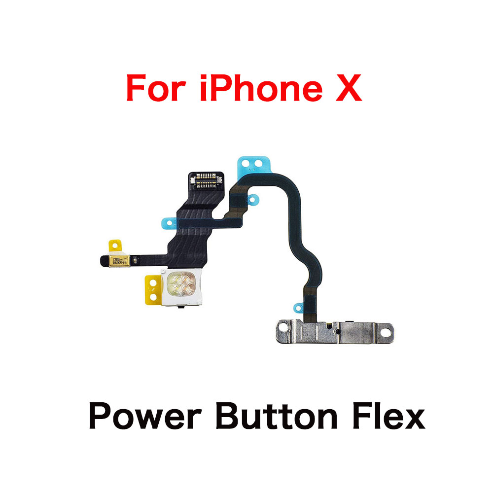 Power Volume Front Camera Charging Dock Flex Cable For iPhone X Loud Speaker EarSpeaker Repair Replacement