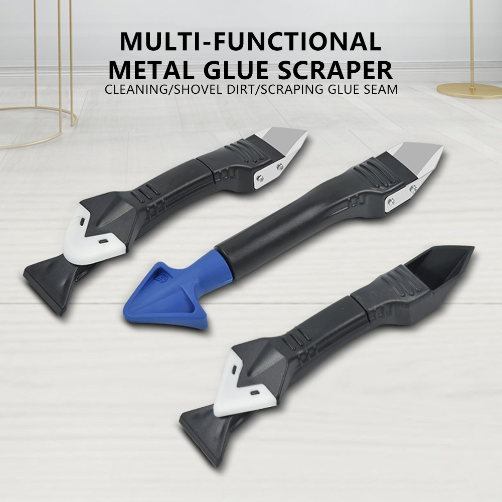 5 In1 Silikonborttagare Tätningsmedel Smooth Scraper Caulk Finisher Grout Kit Tools Golv Mögel Borttagning Handverktyg Set Tillbehör Nytt