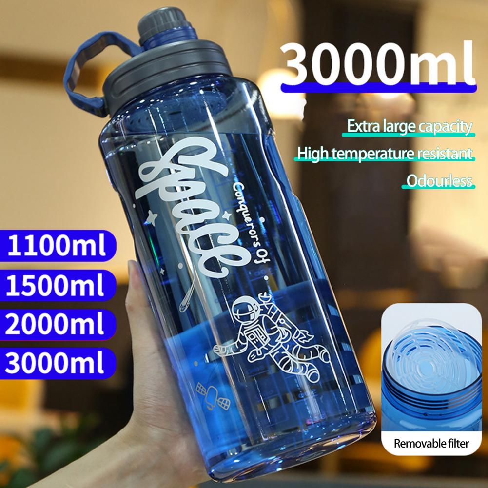 1100/1500/2000 / 3000 ml Bouteille sportive Sports High Captise Resistant Water Bottle Gandle Design Sport Sport Sport Falle pour extérieur