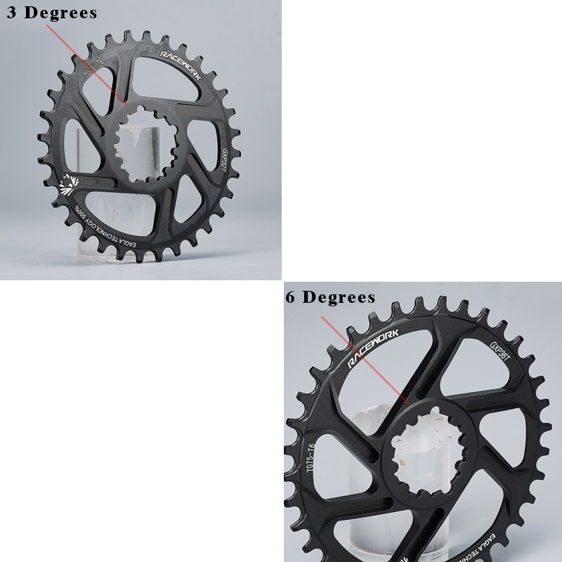 RACEWORK Mountain Bike Gxp Chainring Mtb Direct Mount Chain Ring Crown 32 34 36 38 Teeth Cranks Bicycle Monoplate Sprocket