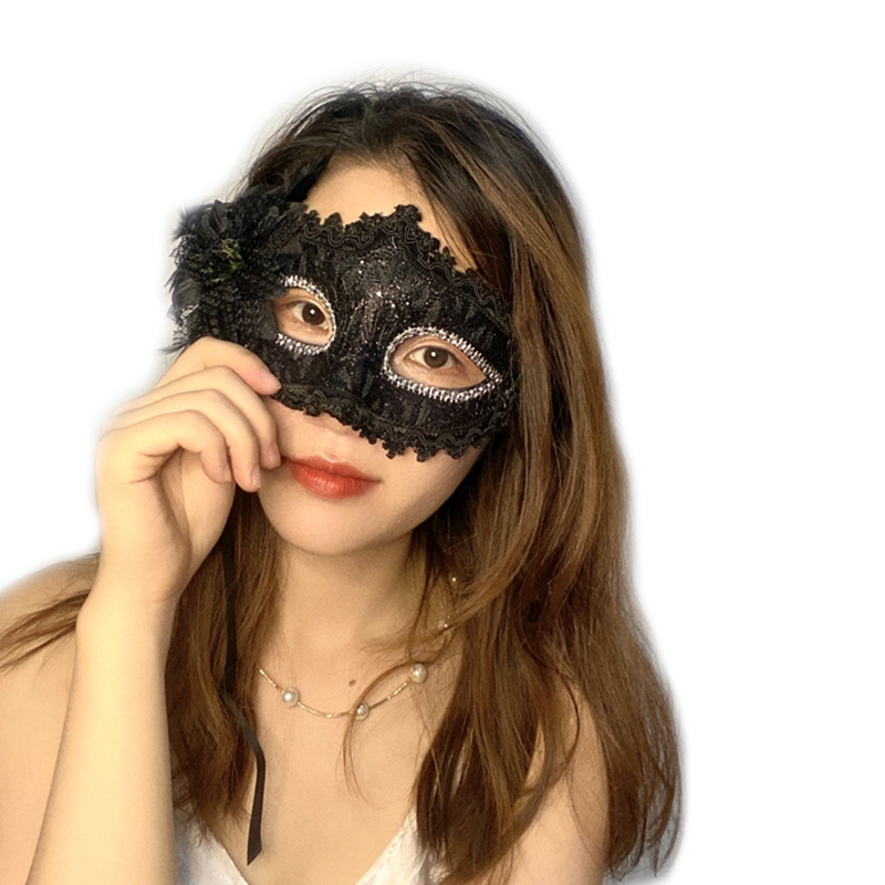 Kostuummasker veer maskerade masker voor meisjes kinderen vrouwen kanten carnaval mardi gras masker prom ball bar halloween feestbenodigdheden