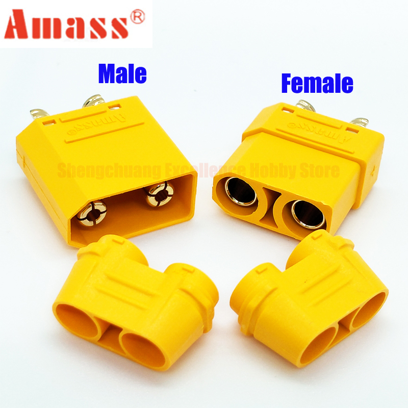 5/RC AMASS ORIGINE AMASS XT90H XT90 T Plug del connettore femmina maschi