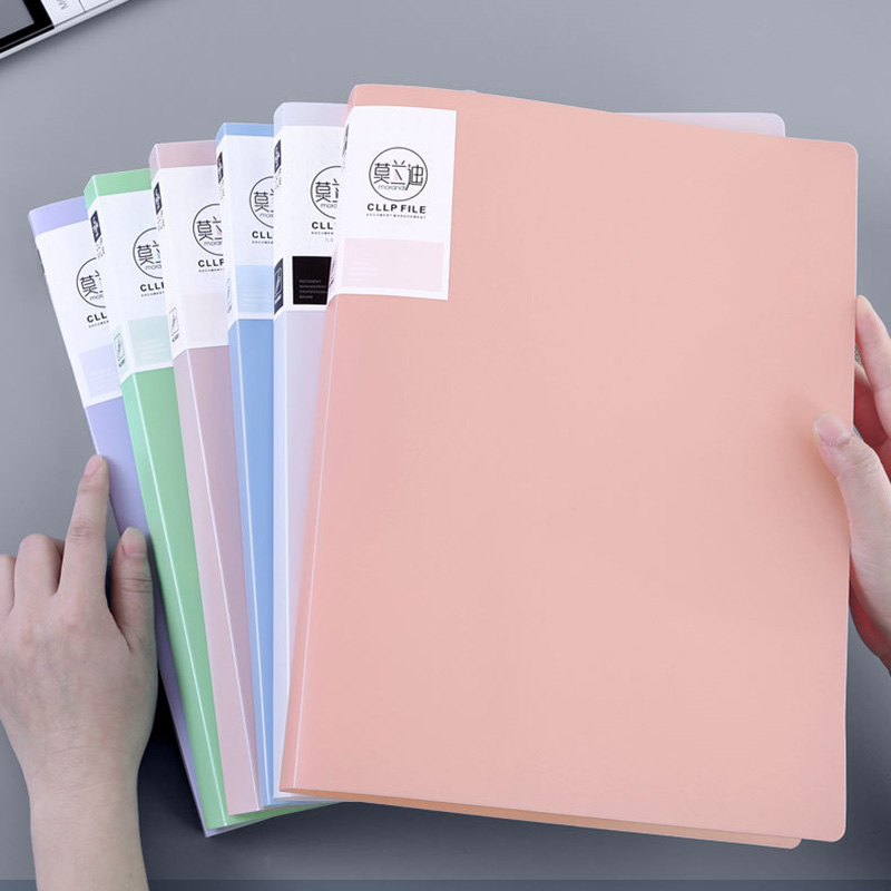 2 Clips -Dokumentdateiordner für A4 Papierbriefgröße Binder Schreibtisch Kunststoff Office -Aktenordner Organizer mit Papierclip