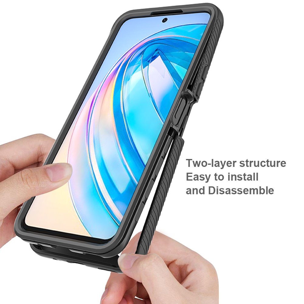 360 ﾰ Całkowita obudowa dla Huawei Honor X8A Soft Screen Protector Film Hard PC Bumper Clear Armor odporna na okładkę telefonu Honorx8a