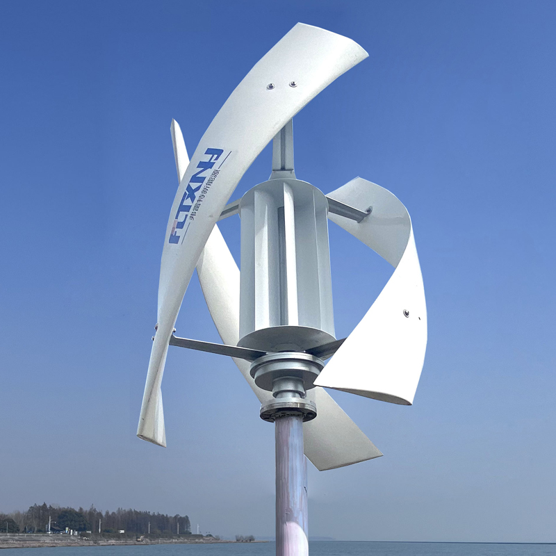 5000W Vertical Wind Turbine Generator With Hybrid Controller Off Grid System Inverter 5kw For Home Free Energy With Windmill