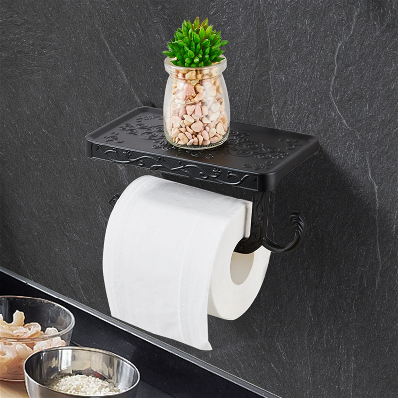 Porte-toilette de toilette vintage en laiton antique Salle de bain Mobile Porte-toilet