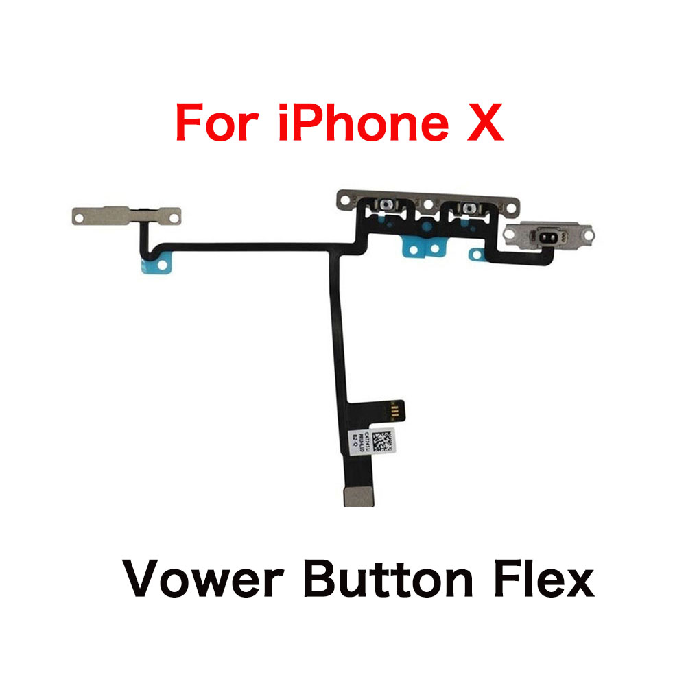 Power Volume Front Camera Charging Dock Flex Cable For iPhone X Loud Speaker EarSpeaker Repair Replacement