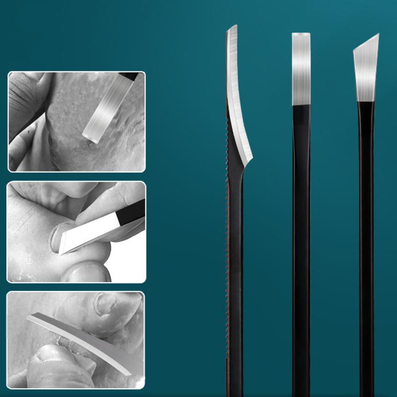 3/4/5st Pedicure Knife Set Toenail Scraper Manicure Shaver Feet Nail Ingrown Cuticle Dead Hud Remover Files Foot Care Tools