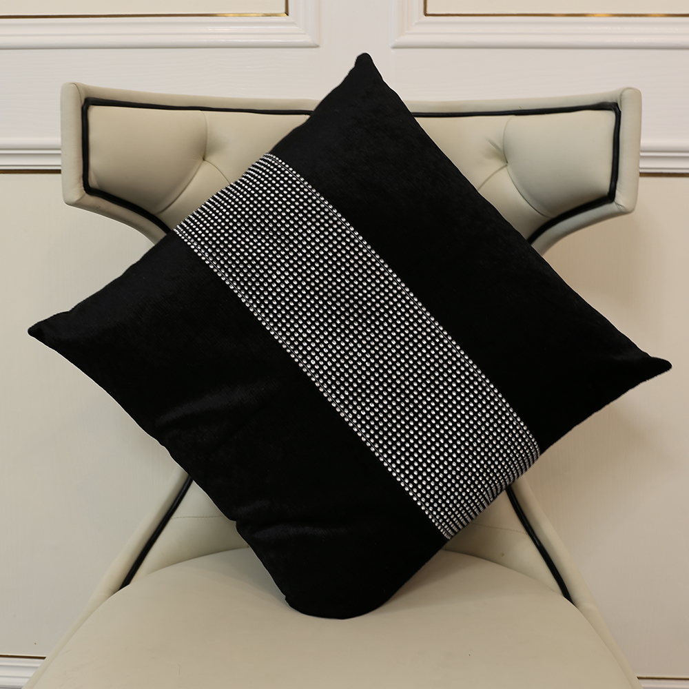Travesseiro de travesseiro de mesa preta travesseiro luxuoso guardana