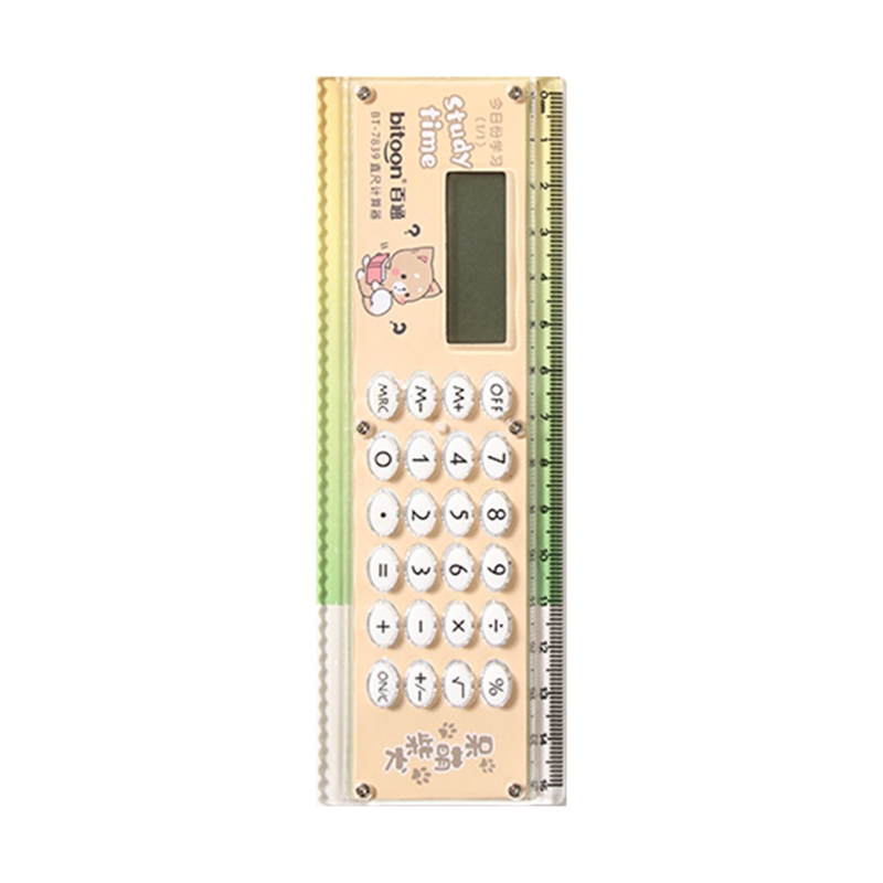 Straight Ruler 1 x Cell Powを使用したスマート計算機のためのH7EC MINI MULTI-PURPIED