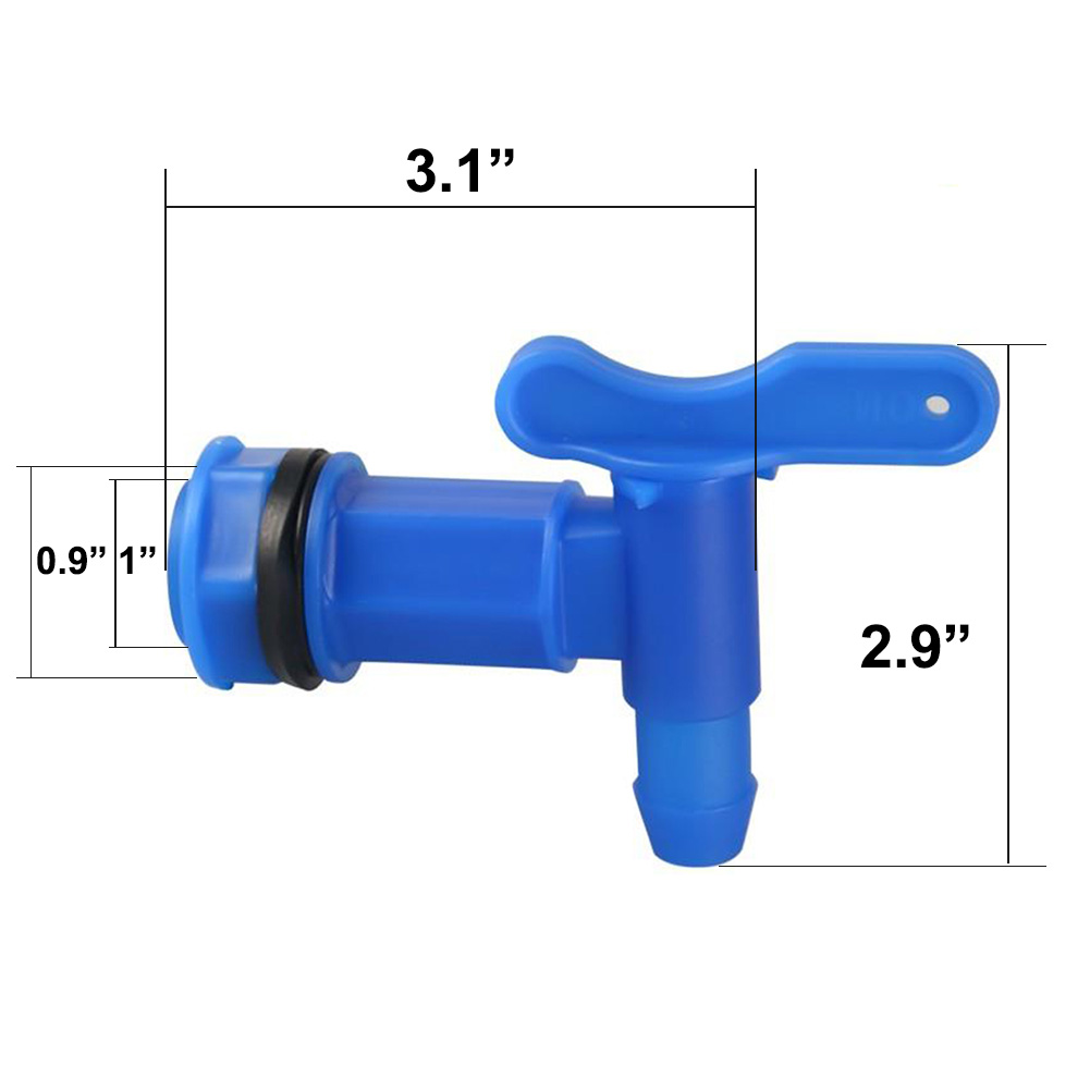 Replacement IBC Barrel Water Butt Tap Plastic Adaptor Beer Home Rain Brew Tool Bucket Plastic Faucet Durable Plastic Faucet