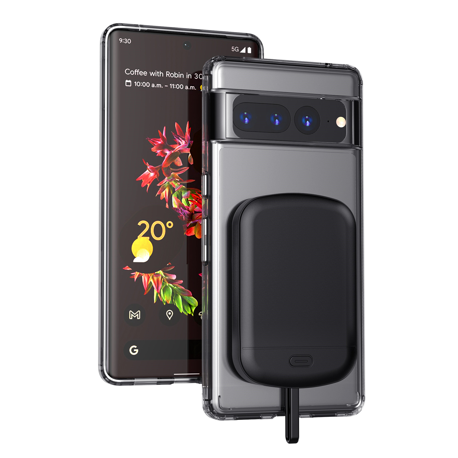 10000mAh Étui à banc de puissance magnétique pour Google Pixel 7 Pro batterie Portable Charger Power Bank Cover pour Pixel 6 Pro 6A Capa
