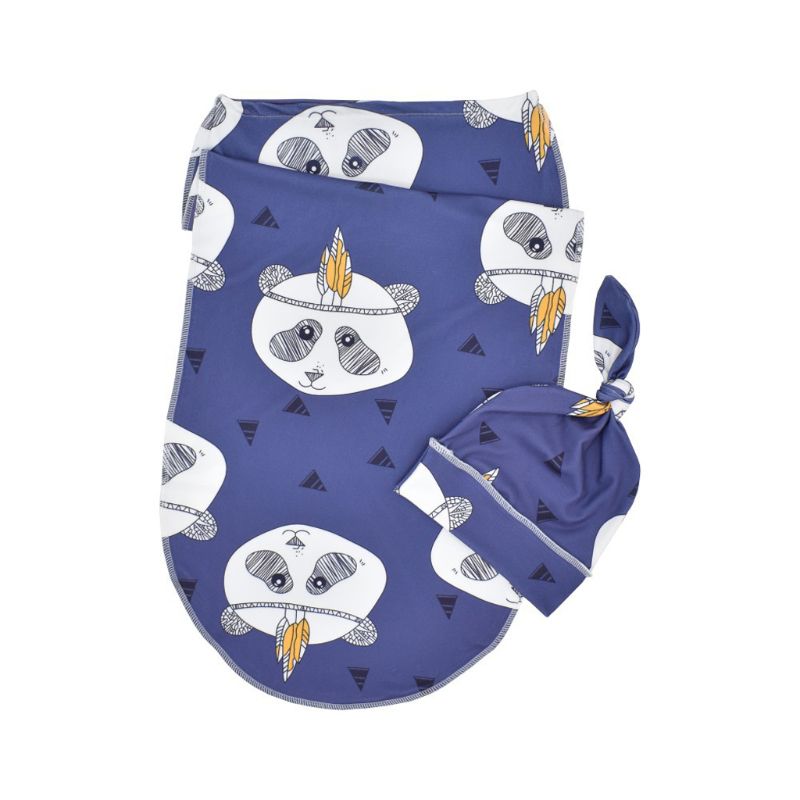 Swaddling dekens wrap voor pasgeboren baby hello wereld baby douchegeschenken neutraal ontvangen draagbare slijm swaddling set