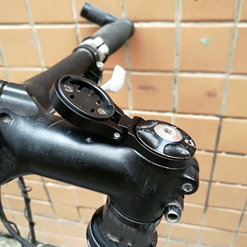 Garmin Edge GPSサイクリングステムラックトップキャップアルミニウム合金自転車ストップウォッチアクセサリーのバイクコンピューターマウント折りたたみサポート