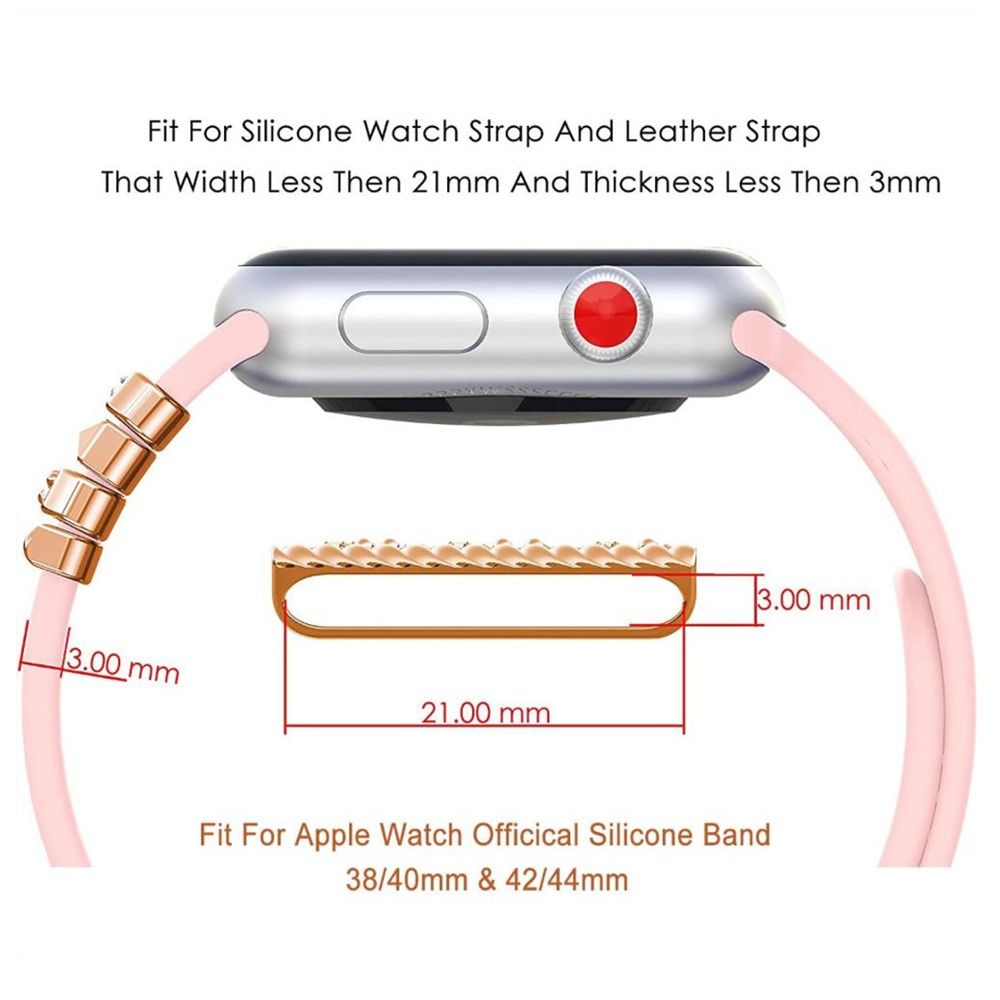 Kolye Tassel Metal Dekoratif Yüzük İzle Bandı Süsleme Apple Smart Watch Diamond Wristbelt Takılar Yaratıcı Kayış Aksesuar