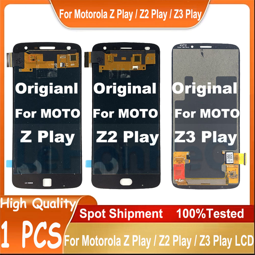 LCD d'origine pour Motorola Moto Z Play XT1635 Z2 Play XT1710 Z3 Play XT1929 LCD Affichage de l'écran tactile Remplacement