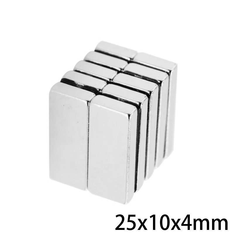 5/10/20/30/25X10X4 Powerful block Magnets 25mm*10mm Neodymium Magnet 25x10x4mm Permanent NdFeB Magnetic 25*10*4 mm