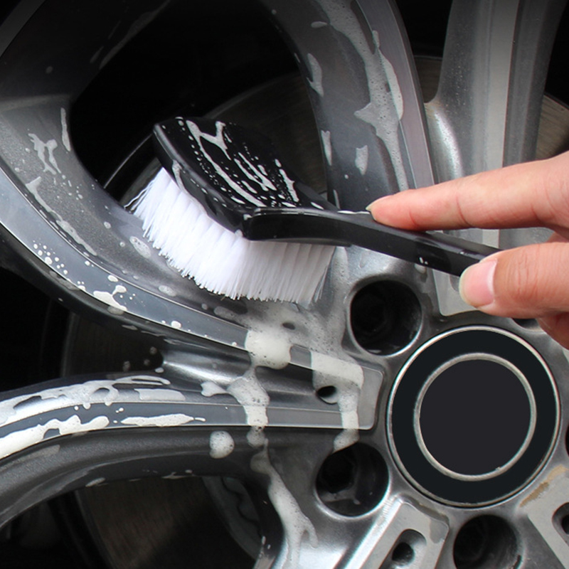 Spazzole mozzo del mozzo di auto universali Strumenti la pulizia delle auto Auto Trena pneumatici i dettagli Accessori la spazzola di lavaggio Bianco Blu Nero bianco