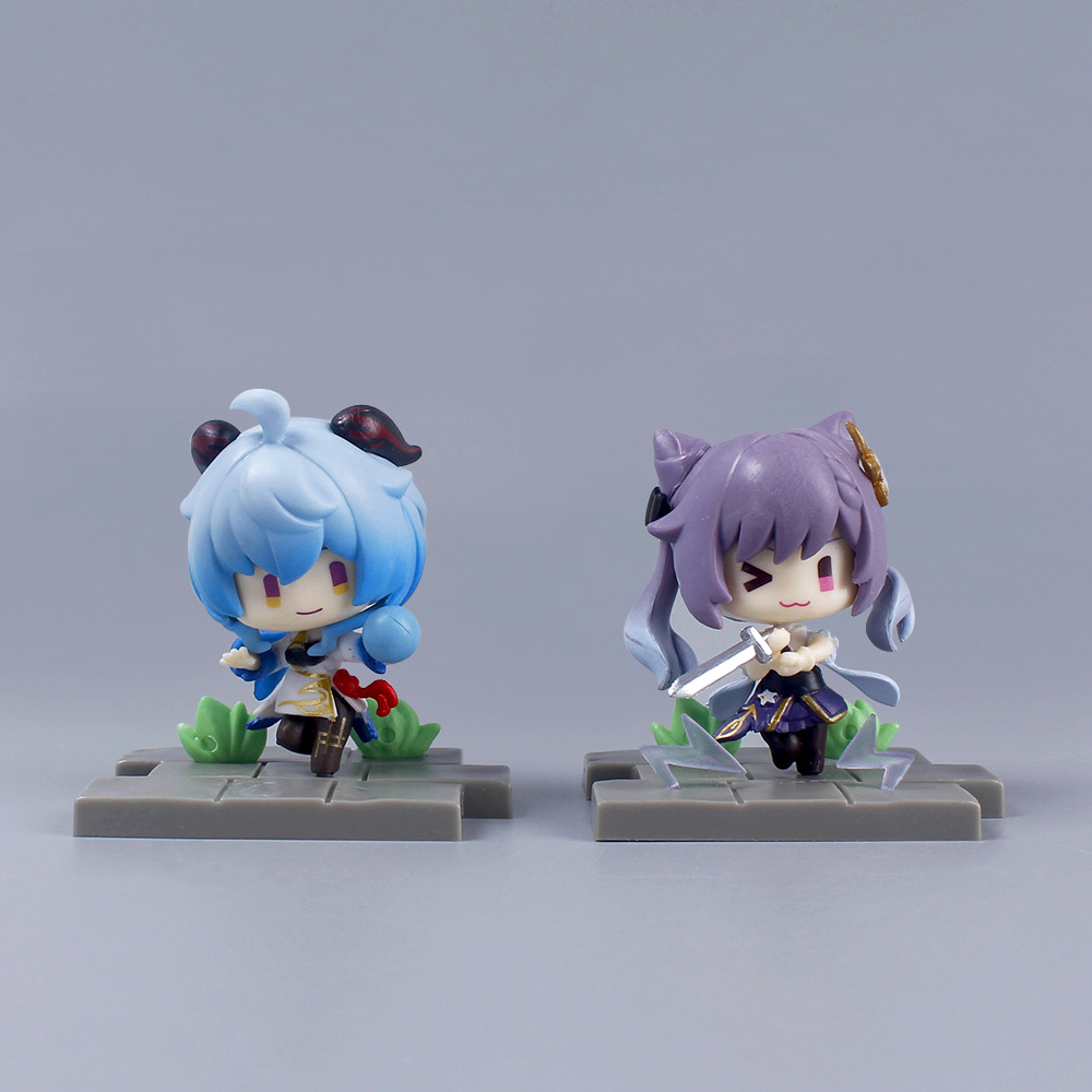 Genshin Impact Anime Figure Liyue Battlefield Heroes Theme 2 Toy Figurine Anime Kawaii 2023 New