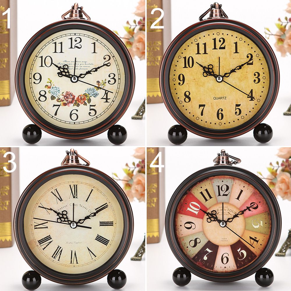 Retro Quartz Nicht-Ticking Home Decle