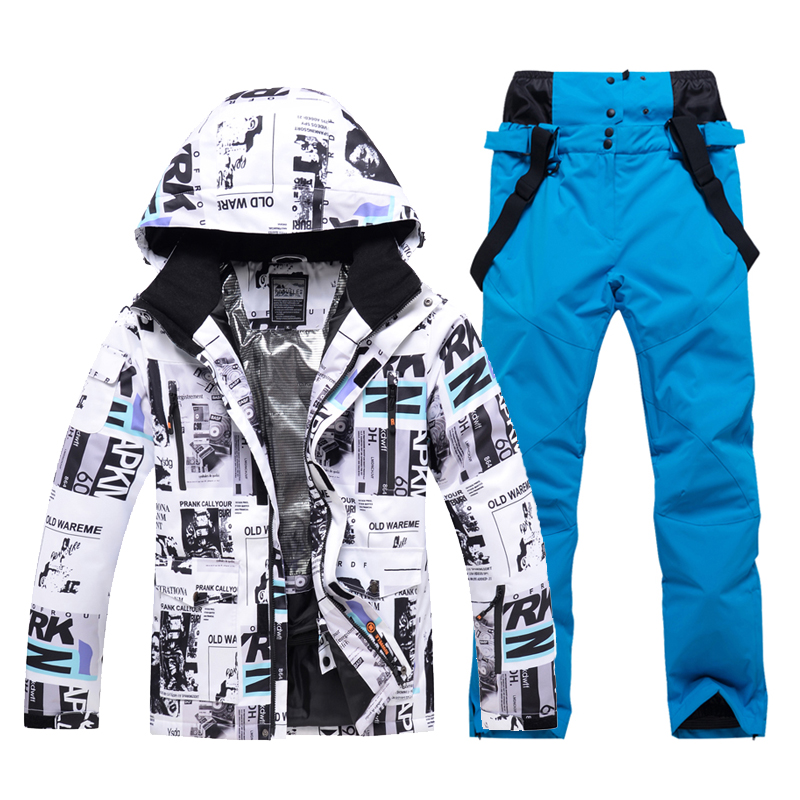 Men Women New Thermal Ski Suit Waterproof Windproof Warm Ice Snow Set Snowboarding Jacket Outdoor Snow Jacket and Pants Costumes