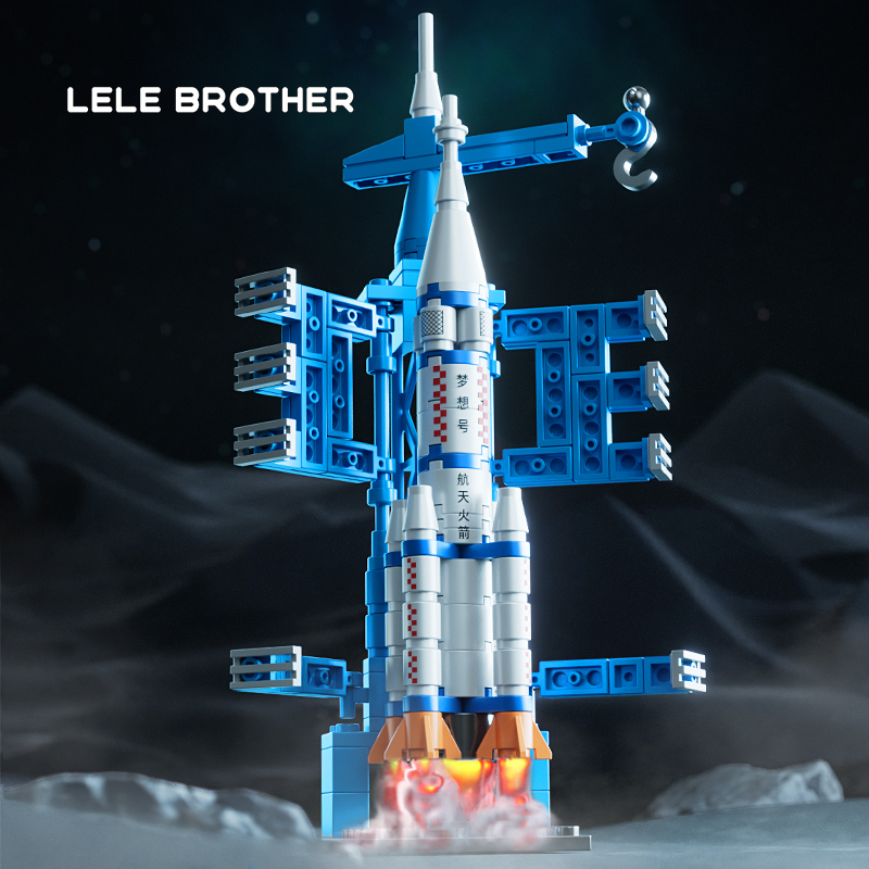 Assemblaggio di blocchi l'edilizia navette spaziali Rockets Portali Aereo Pun di Boys Toys Modelli di blocchi da costruzione Assemblaggio Child