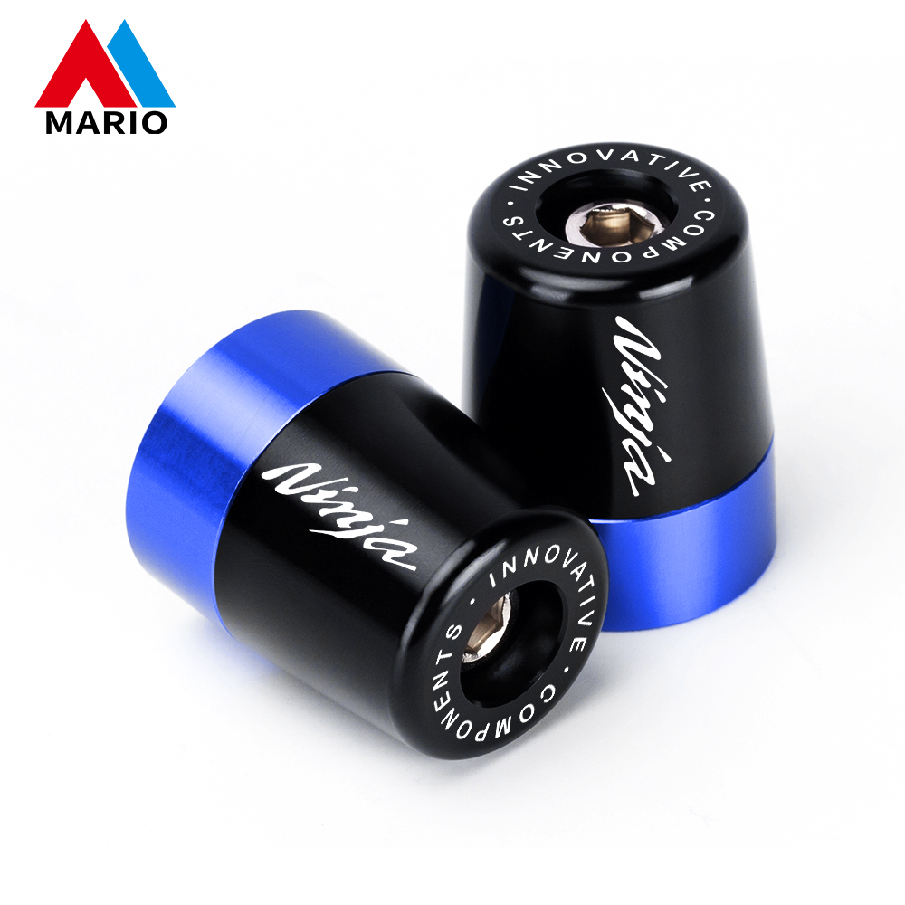 Ninja Logo -Lenkerbalken -End -Stecker -Balance -Zubehör für Ninja250 Ninja300 250 300 400 650 250R 1000 1000SX Ninja1000 Schwarz