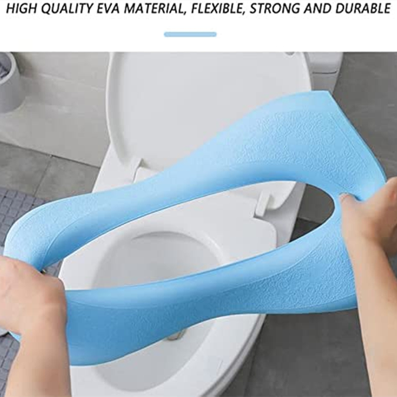 Nouveau couvercle de toilette imperméable Hiver Chaussonnable moulant doux moulable Soupchable épaississeur de toilette de toilette Silicone Four Seasons salle de bain