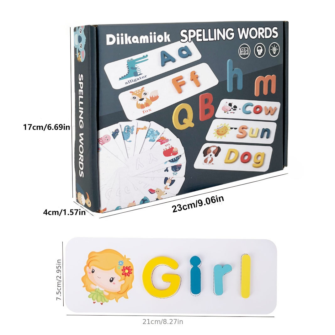 Hot Wooden Spelling Word Puzzle Game Kid