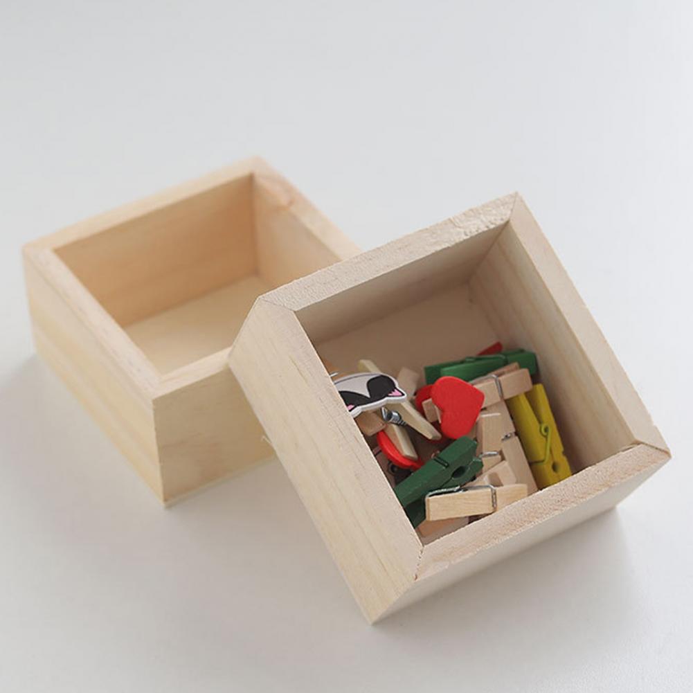 Houten opbergdoos decoratieve desktop organizer multifunctionele mini sundries sieradenboxen draagbaar duurzame houten doos voor kantoor