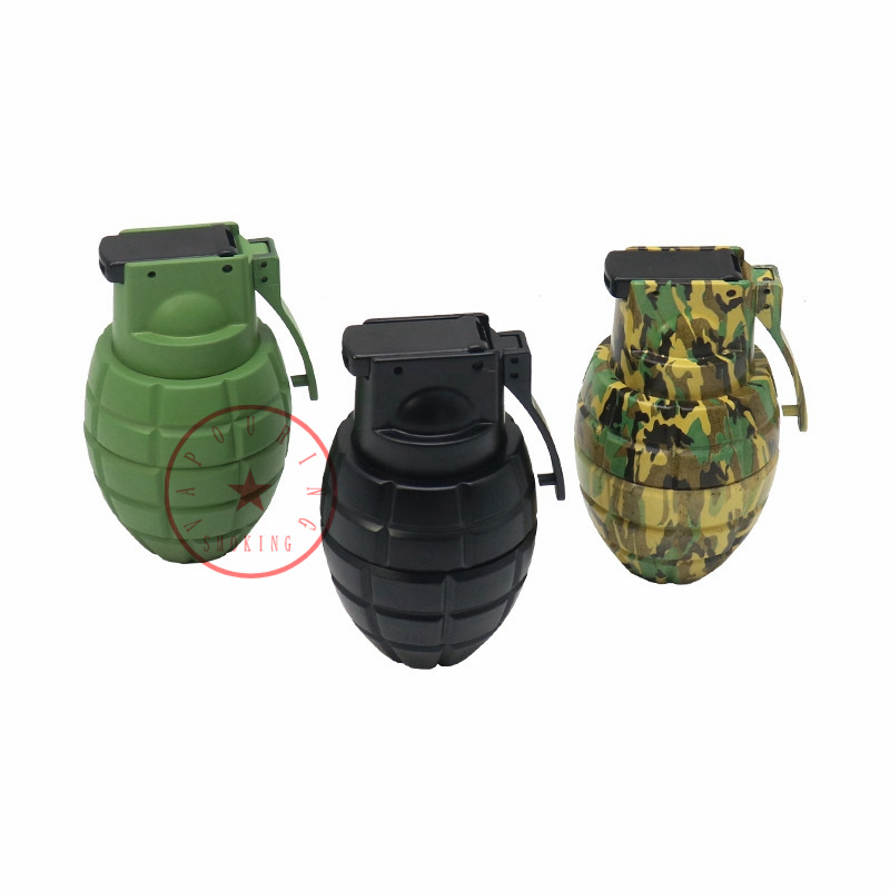 Colorful Grenade Style Zinc Alloy Smoking Hand Portable Herb Tobacco Grind Spice Miller Grinder Crusher Grinding Chopped Muller Innovative Cigarette Pipes Holder