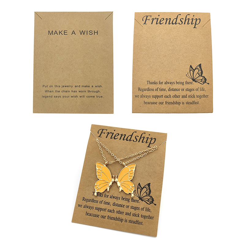 7x9cm Faça um colar de placas de cartão de desejo Cartões de exibição Pacote de embalagem pendurar etiqueta de papel de papel de papel para jóias diy