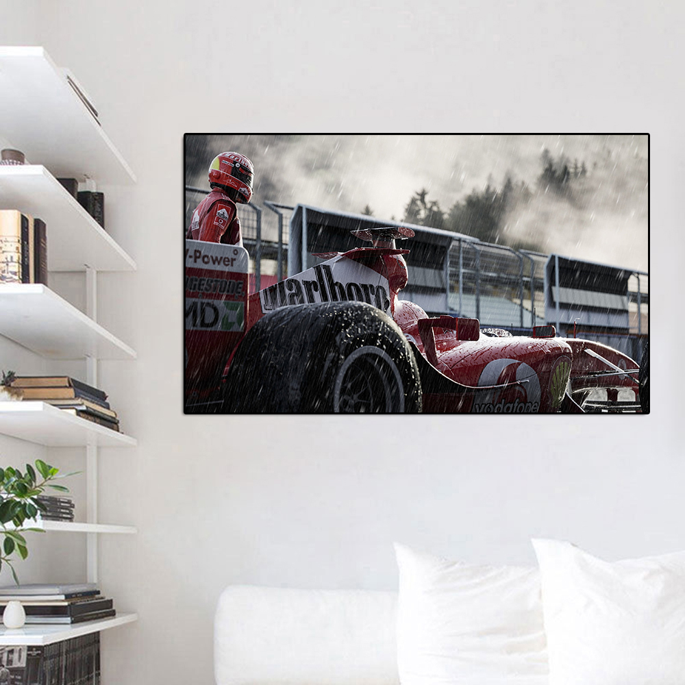 Classic Formula Racing Poster Print Grand Prix Winner Schumacher Canvas Painting Retro Sports Car Wall Art Living Room Decor