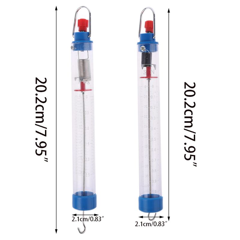 Dynamometer Spring Dual-Scaled-Balance 25N/2500G 1N/100g für Bildungsnutzung Physiklabor-Experiment Langlebig einfach zu bedienen