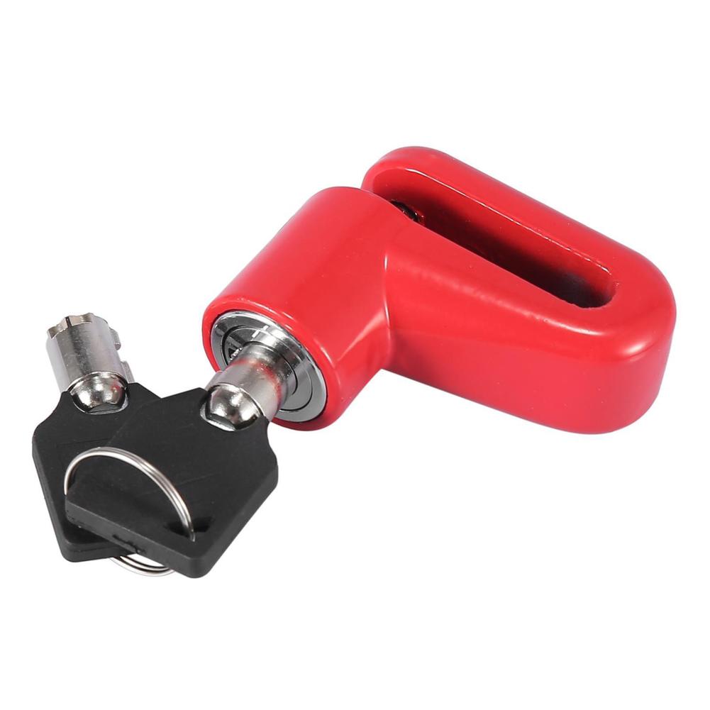 Motorcycle Disc Brake Lock With Red Rope Kit Aluminum Alloy Mountain Road Bike Anti-theft Lock