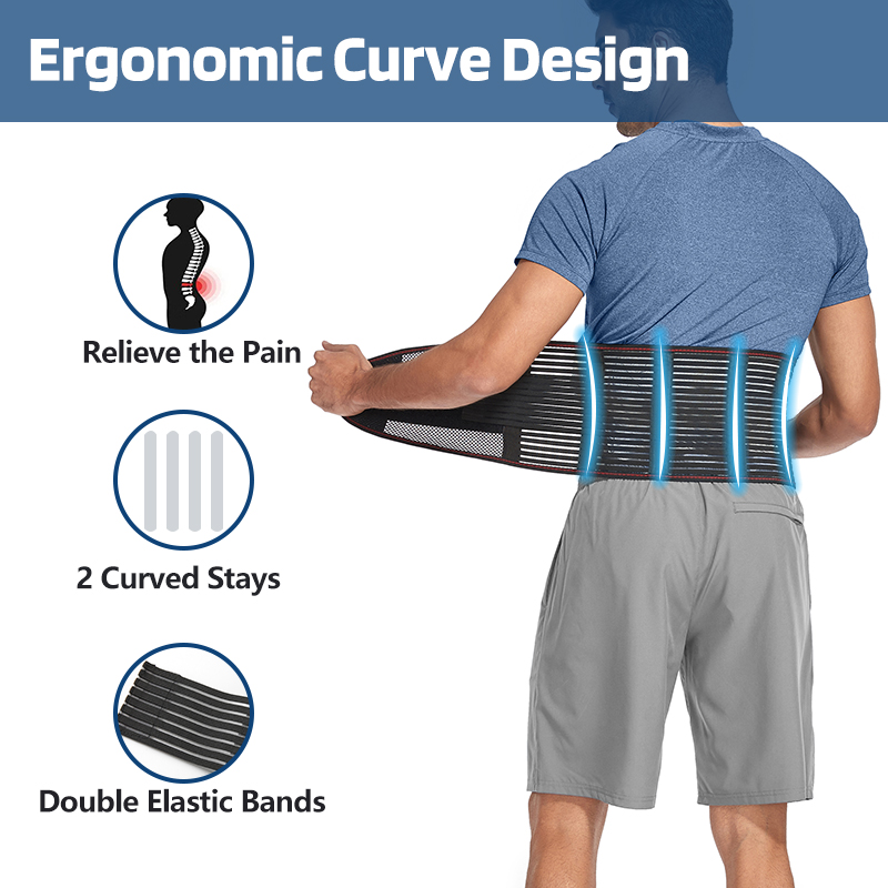 Alt Sırtlı Brace Destek Kemeri Hafif Nefes Alabilir Lomber Destek Kemeri Erkekler/Kadınlar Siyatik Sırt Ağrısı Kabul Bel Eğitmeni