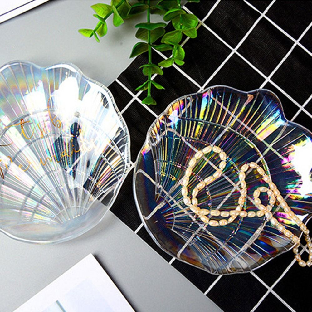 Orecchini in stile Nordico Visualizzazione del guscio gradiente di guscio di guscio di vetro oggetti di scena di gioielli multiuso