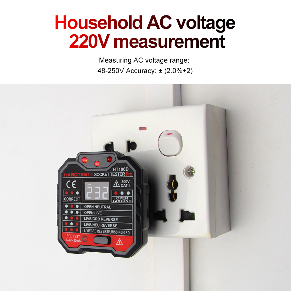 Socket uitlaattester Spanningsdetector elektrische stroomonderbreker Finder Ground Zero Line Us EU UK plug polariteitsfase controle