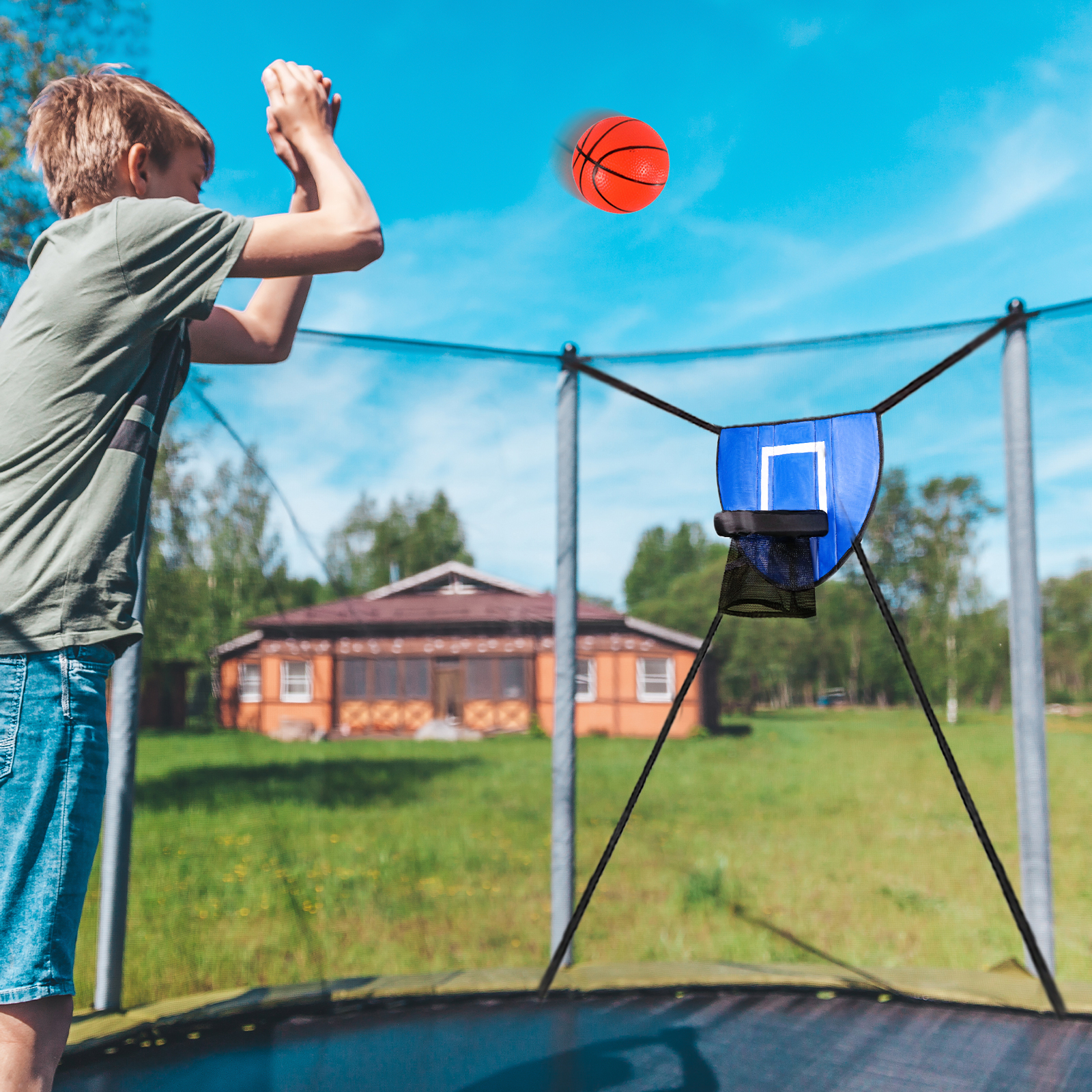 Basket Basketball Hoop z pianką pompę koszykówki Mini Basketball Hoop na trampolinę Basketball Rack Toys Universal Board